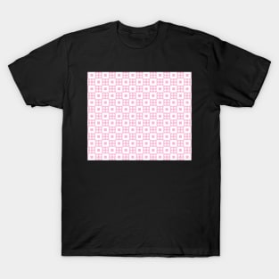 Pastel Pink Gingham Patchwork T-Shirt